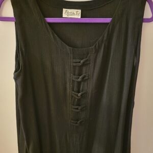 Fulana de Tal Black Sleeveless Dress Size Large